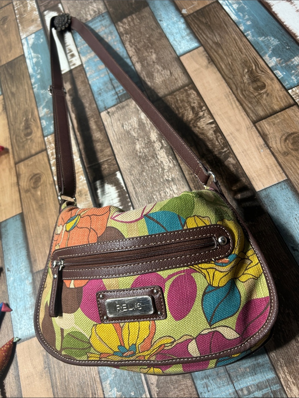 relic boho colorful retro crossbody bag